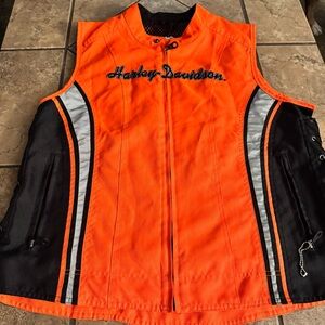 Harley-Davidson Youth Vest in Orange and Black